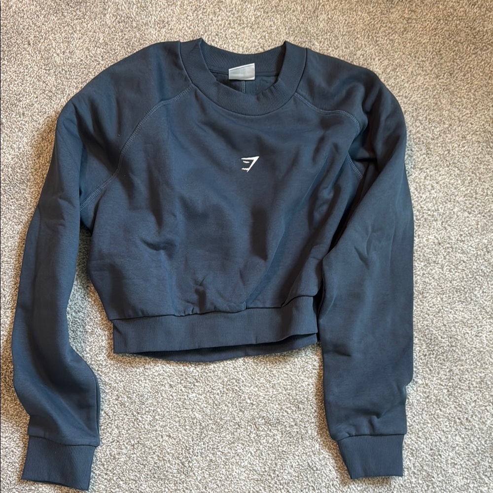 Gymshark Women's Blue Crop Top